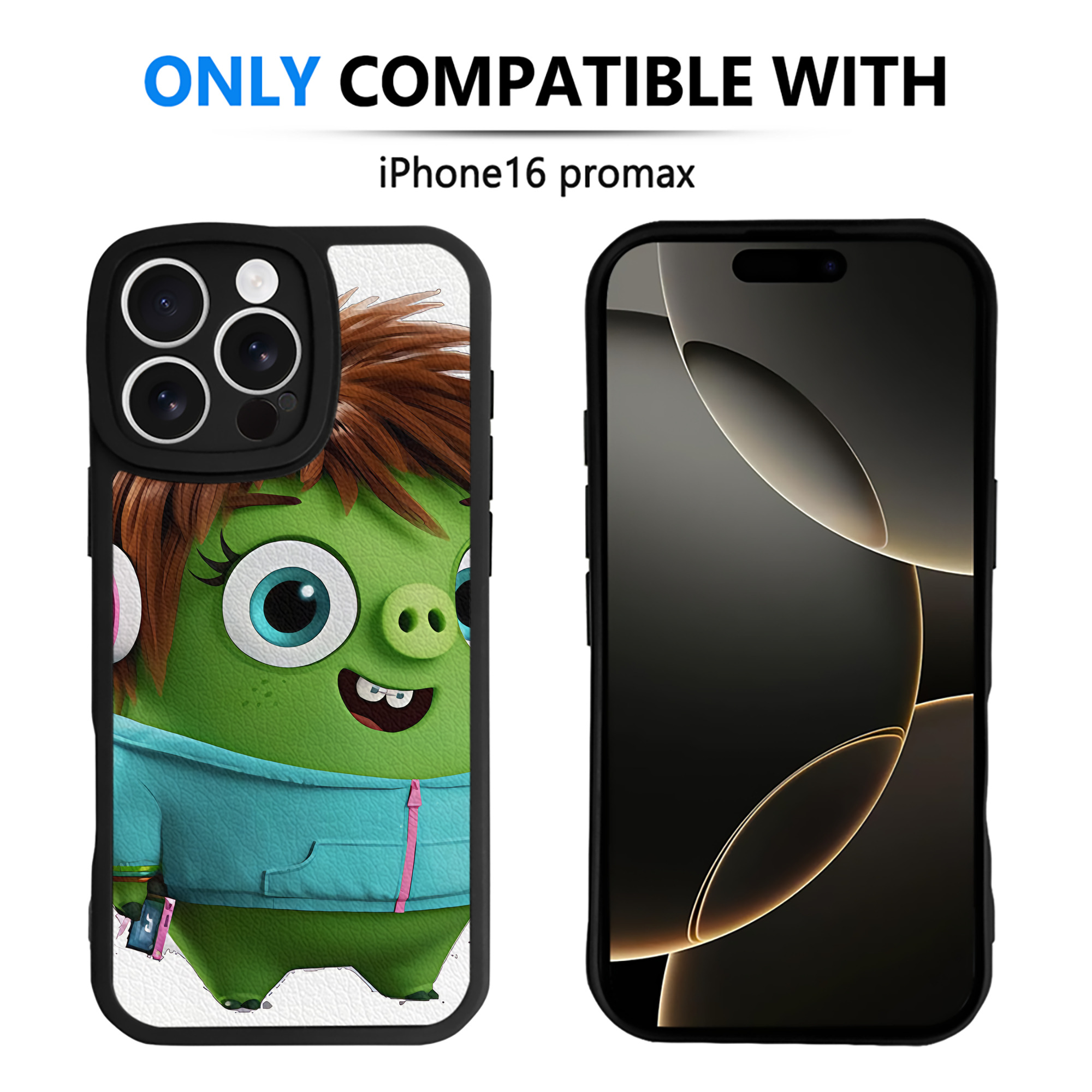 （画像用） Angry Birds アングリーバード 【iPhone 16シリーズ対応】シリコンスマホケース（レザー調） 材質：シリコン
